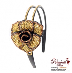 Classy Rhinestone Flower Headband